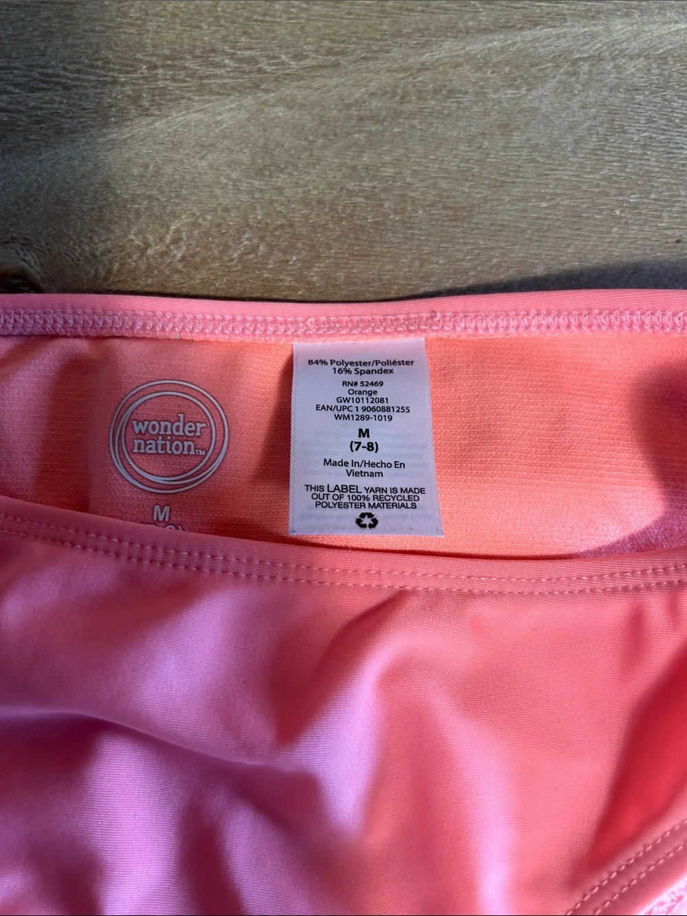 wonder nation Pink Coral Girls' Bikini Bottoms
